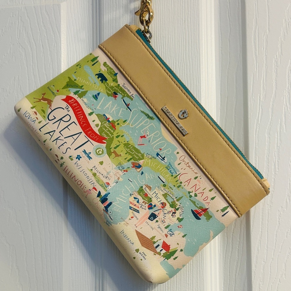 Spartina 449 Midwest Map Clutch
